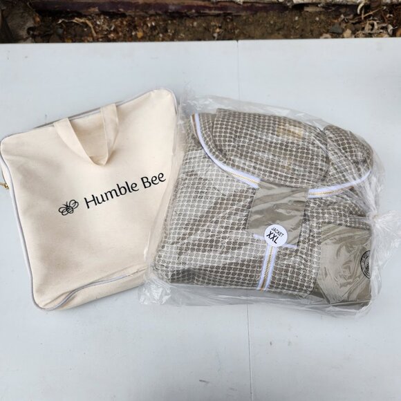 NEW Humble Bee 322 Aero 2XL Beekeeping Jacket Square Veil Bee suit Vented Ventil - Picture 6 of 15